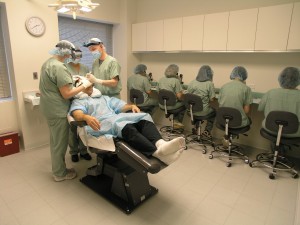 Dr. Bernstein and clinical staff perform FUT Hair Transplant at Bernstein Medical