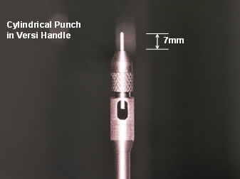 New Instrumentation for 3-step Follicular Unit Extraction - Cylindrical Punch in Versi-Handle