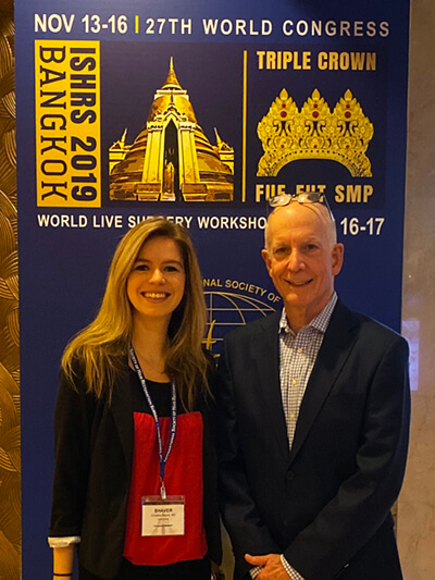 Dr. Shaver and Dr. Bernstein at ISHRS World Congress 2019