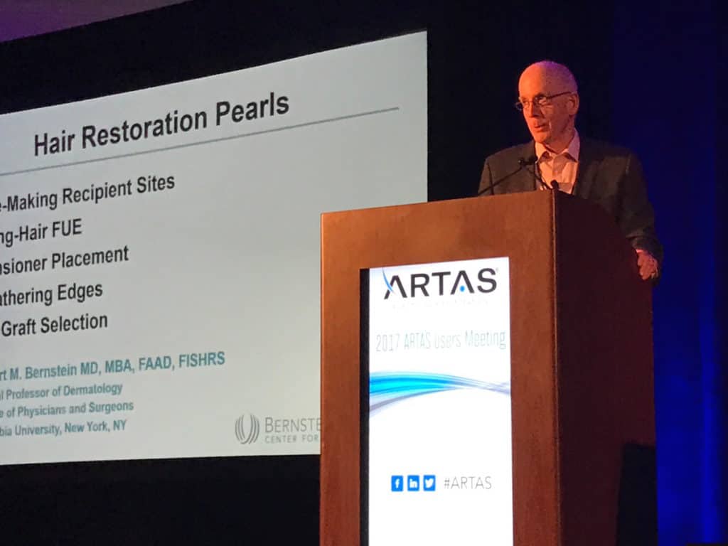 Dr. Bernstein Presenting at the 2017 ARTAS Users Meeting