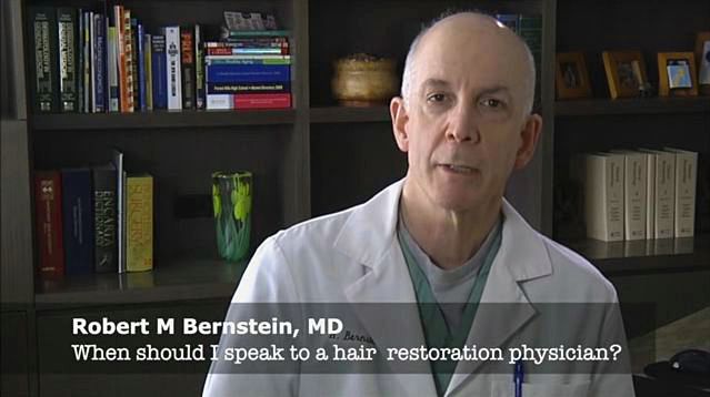 When Should I Speak to a Hair Restoration Physician?