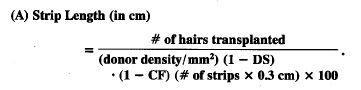 Follicular Transplantation - Donor Strip Length