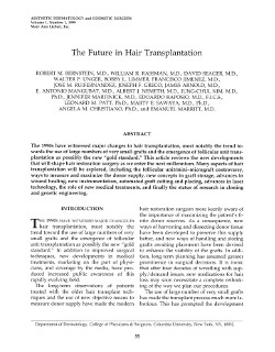 The Future in Hair Transplantation 
