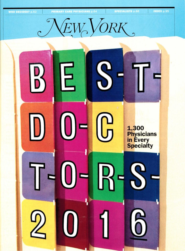 New York Magazine 'Best Doctors' 2016