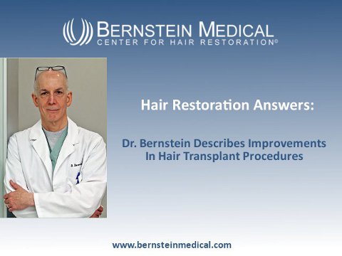 Dr. Bernstein Describes Improvements In Hair Transplant Procedures